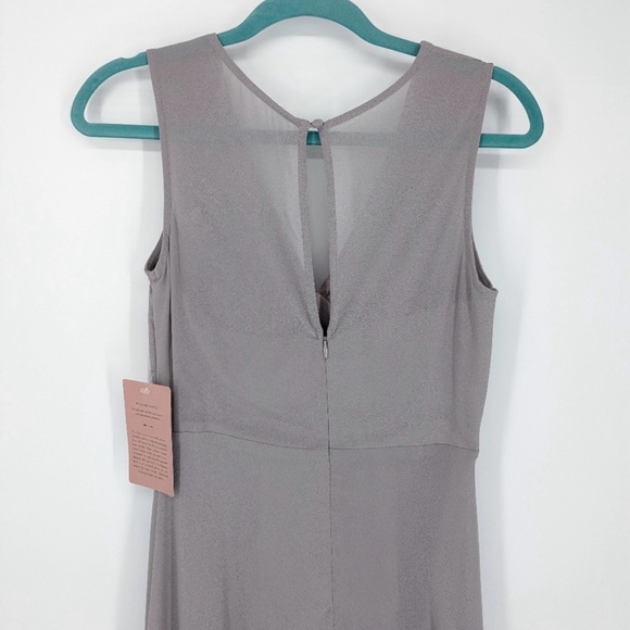 Anthropologie BHLDN Capulet Gown Dress Grey Dusty Lavender Formal Bridal NWT - Picture 5 of 8